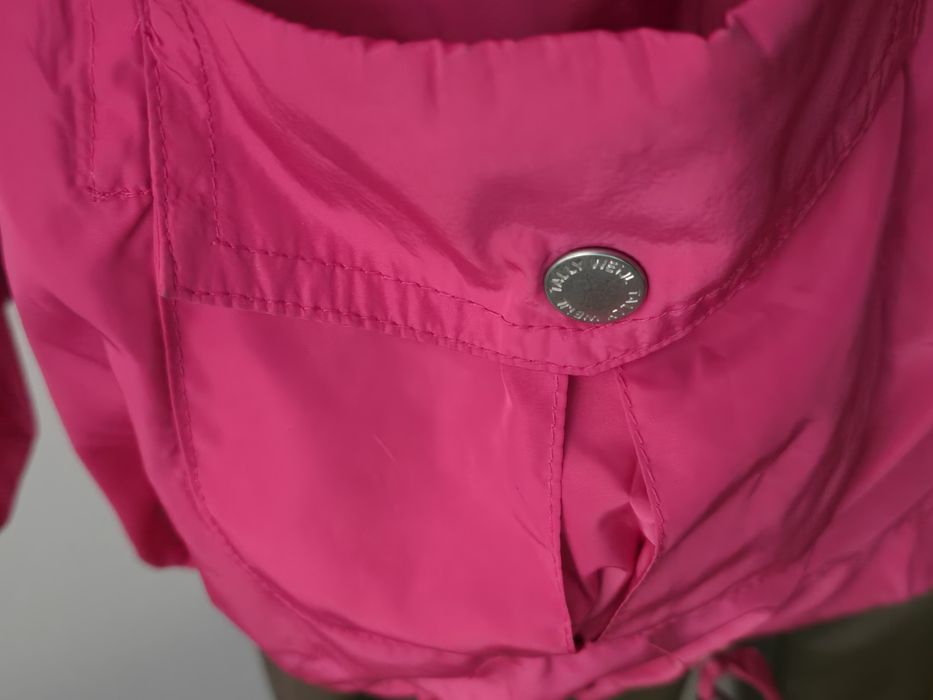 Kurtka przeciwdeszczowa, wiatrówka, różowa