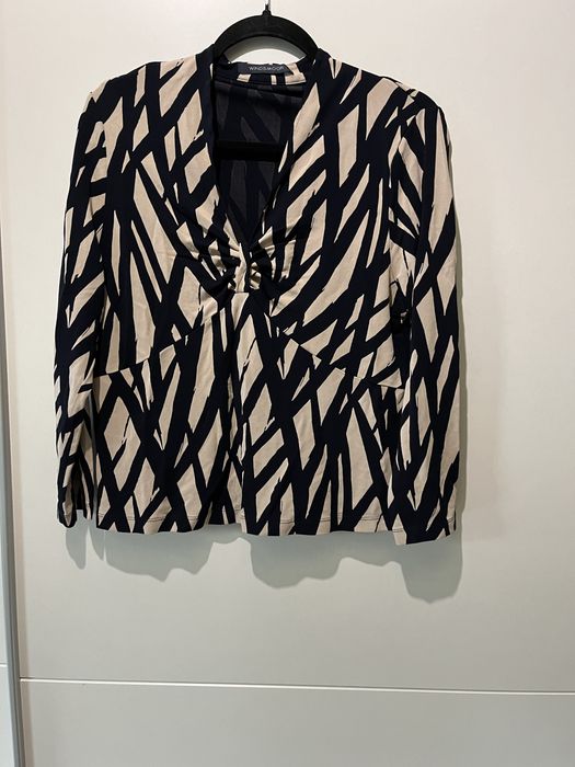 Bluzka kopertowa Windsmoor 100% wiskoza  geometryczna zebra rozmiar L