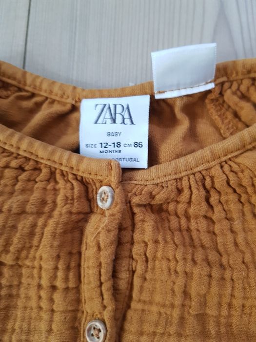ZARA rampers kombinezon z muśliny 86 premium muślinowy tinycottons