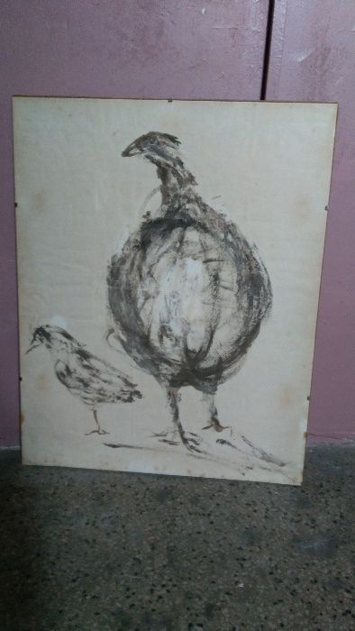 Obraz "Perliczka" kredka , pastel , papier , A. Kononowicz- Bosy ,