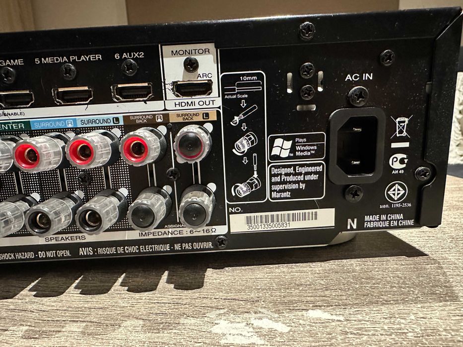 Marantz NR1604 z Obsługą Sieci LAN Ethernet Lifestyleowy Amplituner AV