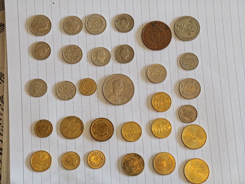 Coleção completa de  moedas