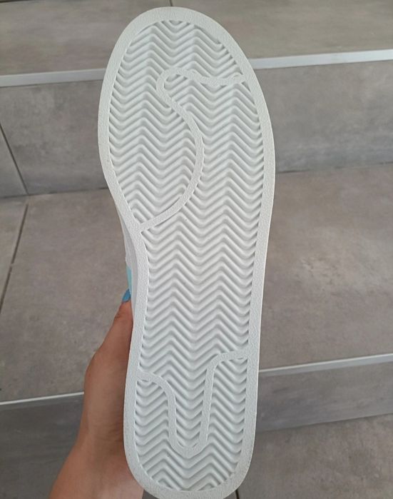 Buty sportowe białe sneakersy wiązane sznurowane adidasy 41 miętowe