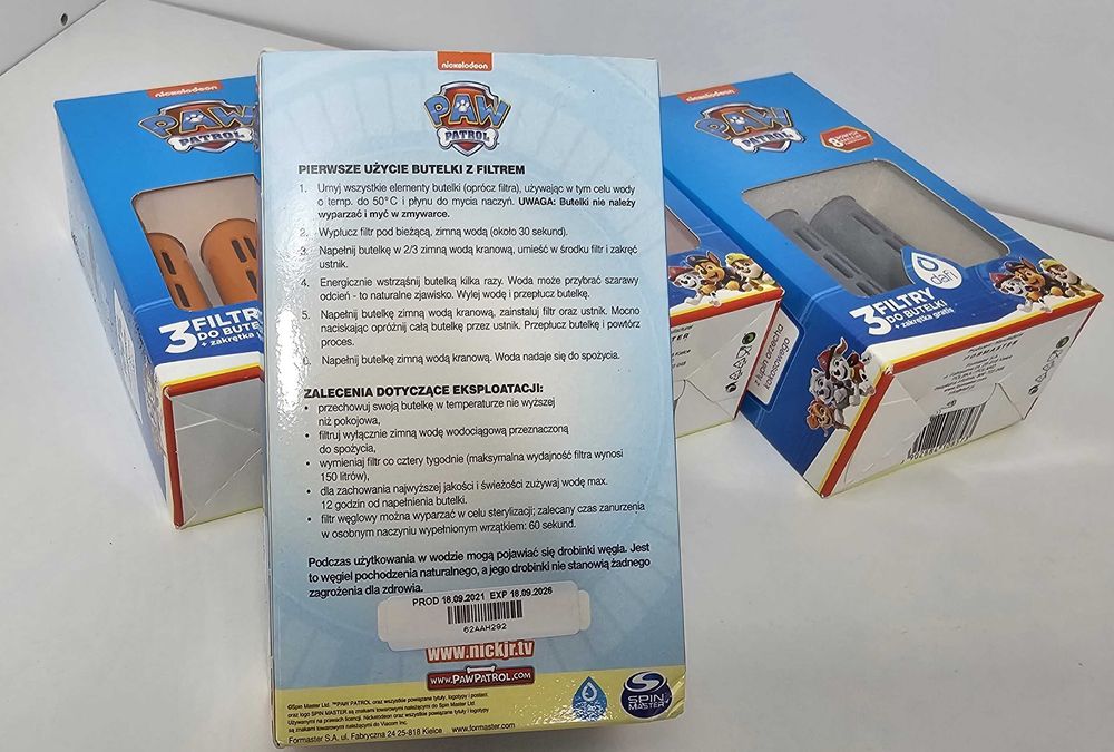Filtr do butelki filtrującej Psi Patrol