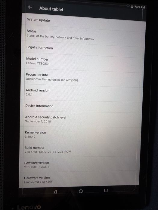 Tablet Lenovo Yoga YT3-X50F