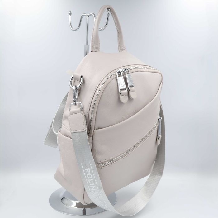 Рюкзак жіночий шкіряний Polina&Eiterou 18217 Рюкзак женский кожаный