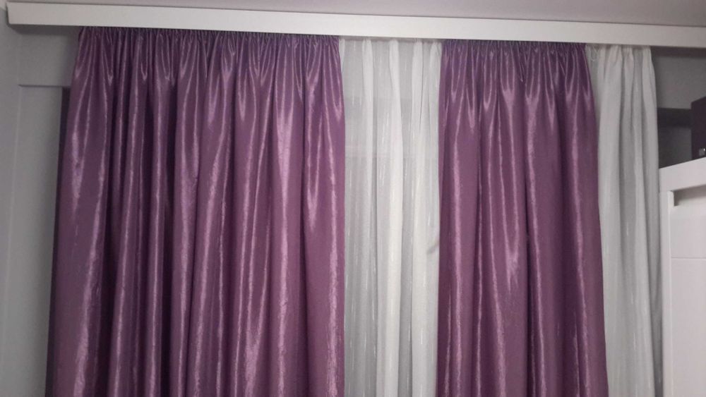 Zasłony kolor fioletowy