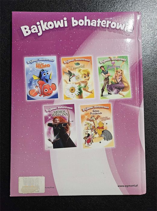 Książka Merida Waleczna Bajkowi bohaterowie Disney Pixar Egmont