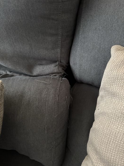 Sofá Cinzento com Chaise Longue/Cama