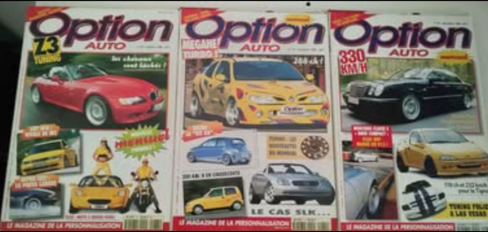 Lote de revistas Option Auto abr/95 a mar/97