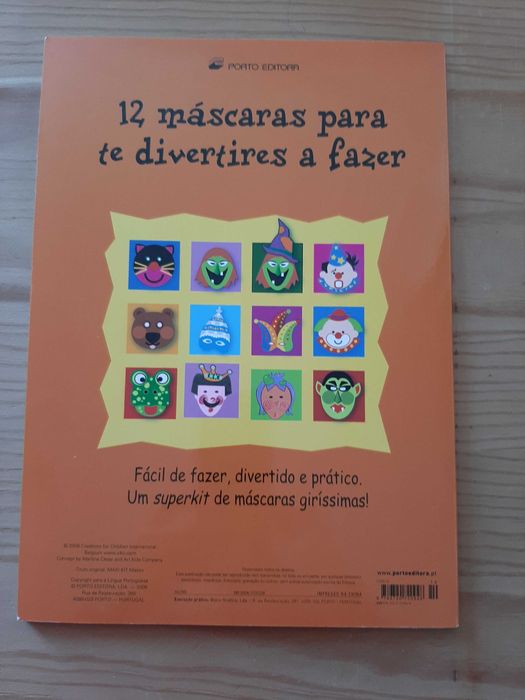 12 Máscaras fáceis de montar e criar Super Kit Porto Editora