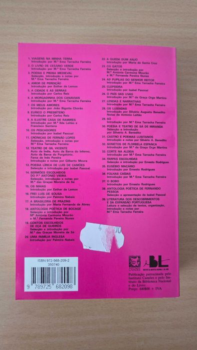 Livro "Antologia do Cancioneiro Geral" de Garcia de Resende