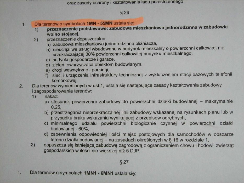 Ostatnia z 3 działek budowlanych , uzbrojona woda , prąd w Myszkowie ul. Żarecka 10 M z MPZT .