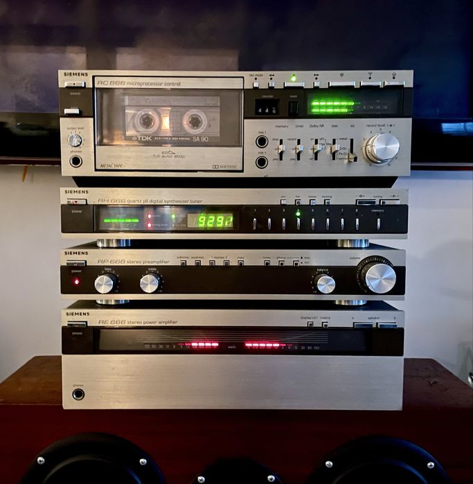 Siemens 666 przedwzmacniacz wzmacniacz tuner deck GWARANCJA