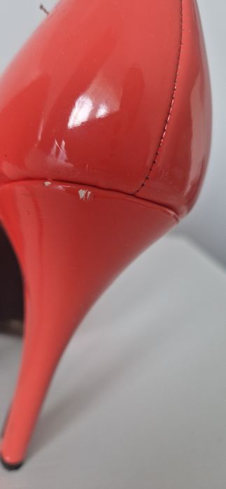 Szpilki buty na obcasie koralowe 36 na wesele na imprezę