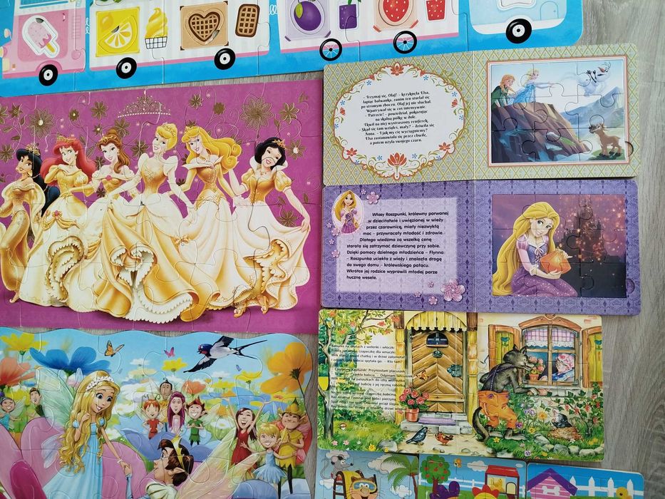 Zestaw książek z puzzlami, pierwsze puzzle, puzzle maxi, czuczu