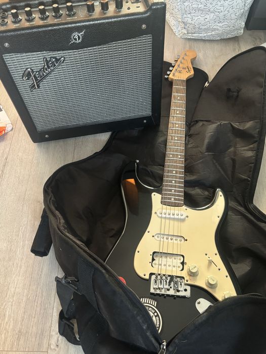 Gitara elektryczna fender+ wzmacniasz