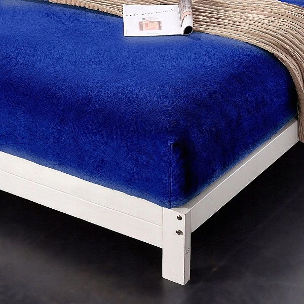 PRZEŚCIERADŁO miękkie PLUSZOWE mikrofibra 160x200 + 28cm z gumką MIŚ C