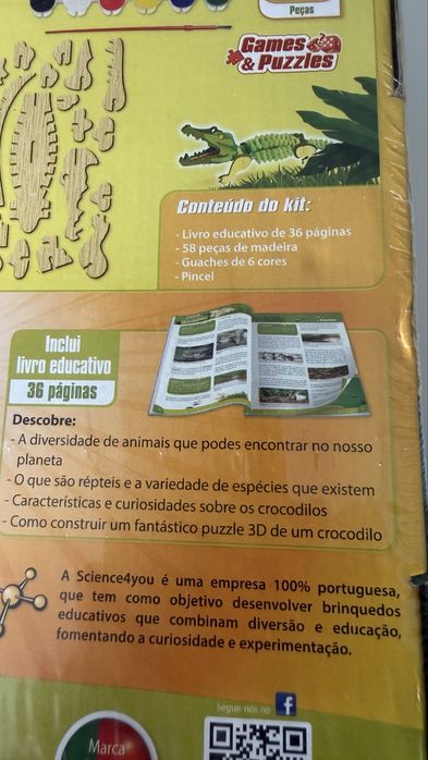 Science4you puzzle 3d Crocodilo