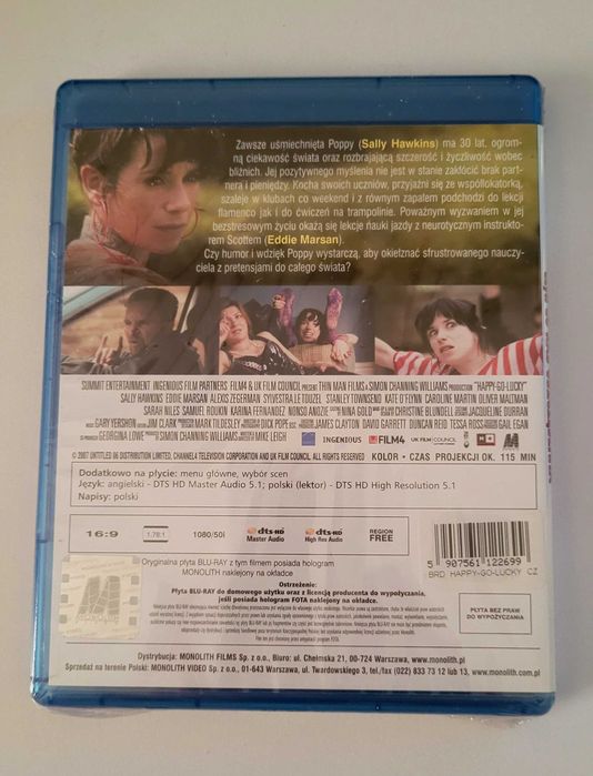 Happy-go-lucky czyli co nas uszczęśliwia Blu-ray PL