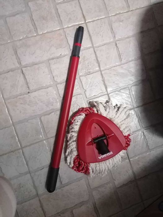 Vileda TURBO 2in1 microfiber - Balde de esfregona giratório com pedal
