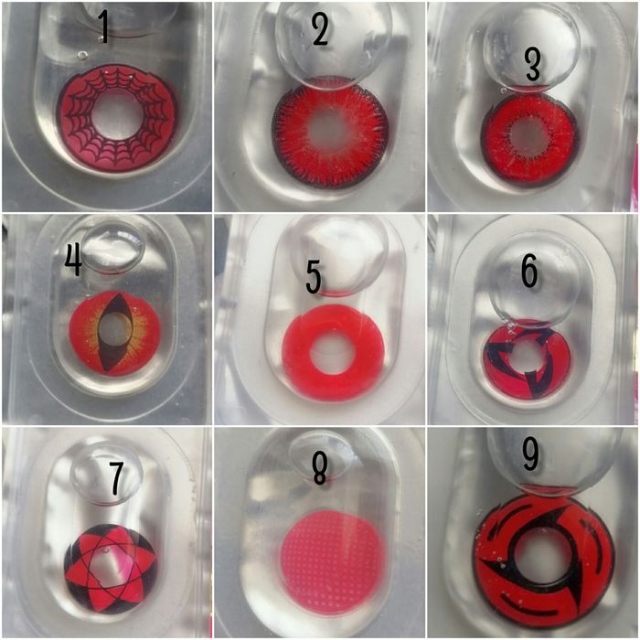 карнавальні кольорові контактні лінзи без діоптрій.  Пара