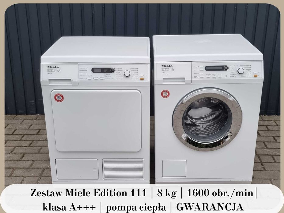 Zestaw Miele. Pralka W 5873 + suszarka T8861 WP Edition 111 |GWARANCJA