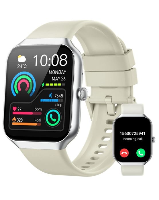 Motast P99 Smartwatch kremowy