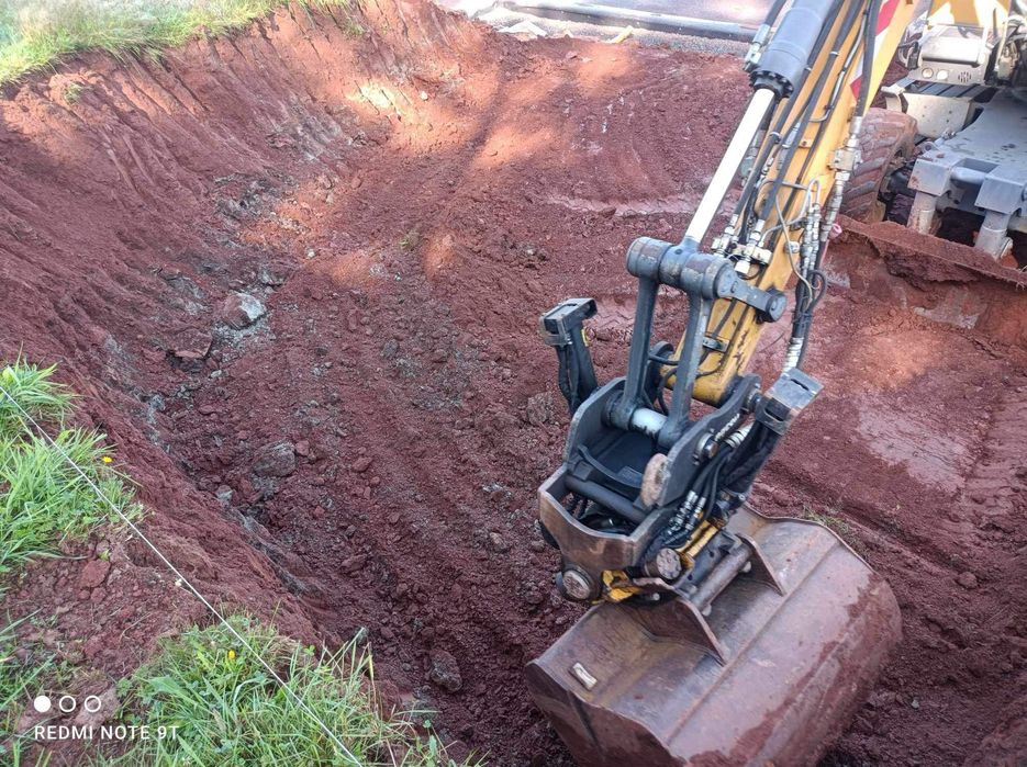 Minikoparka,wynajem, prace ziemne,wykopy,wiertnica,młot hydrauliczny