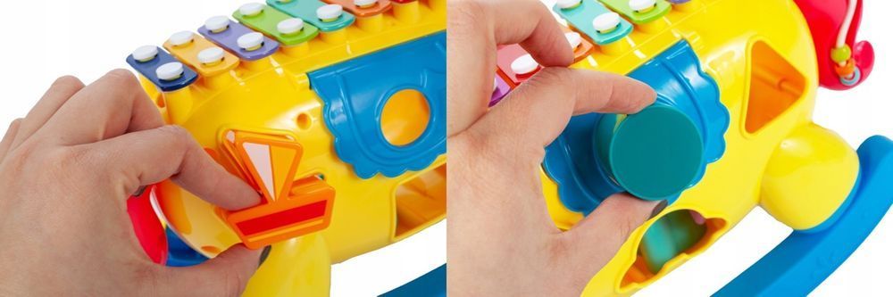 Konik Interaktywny Sorter Cymbałki Światło Dźwięk