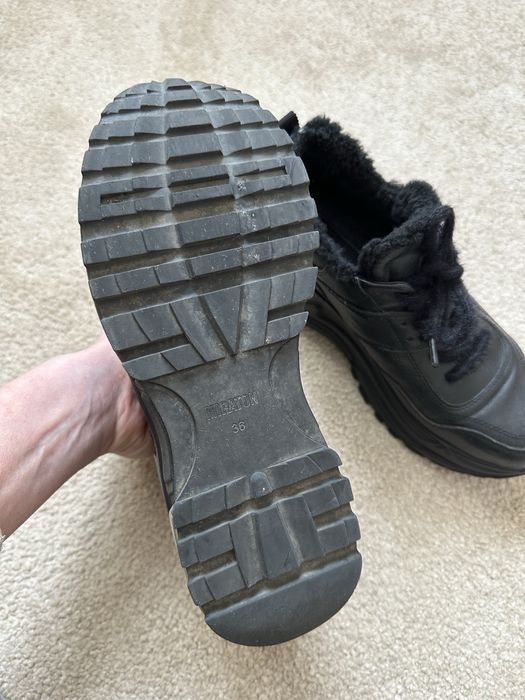 Шкіряні зимові кросівки