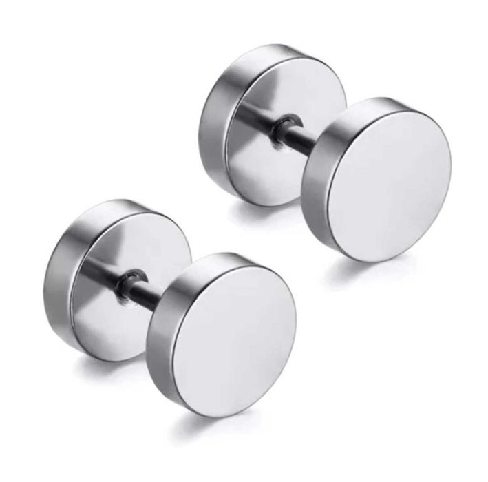Piercings brincos studs fakeplugs alargadores falsos aço inoxidável