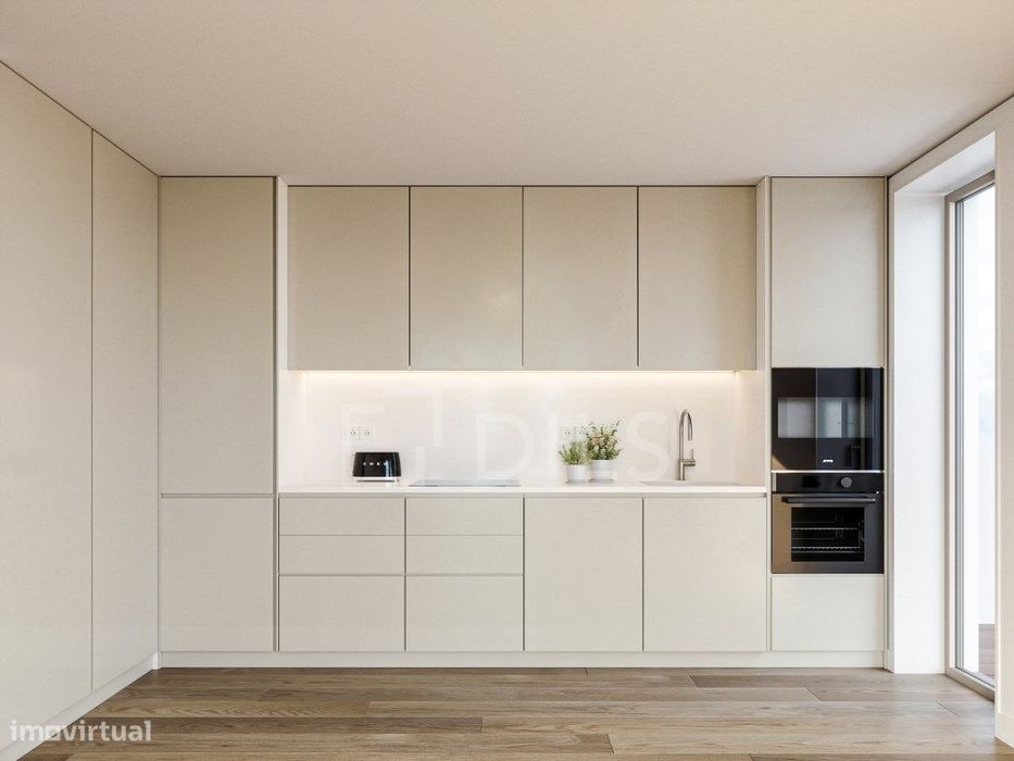 Apartamento T0 com varanda no novo empreendimento no campo Grande