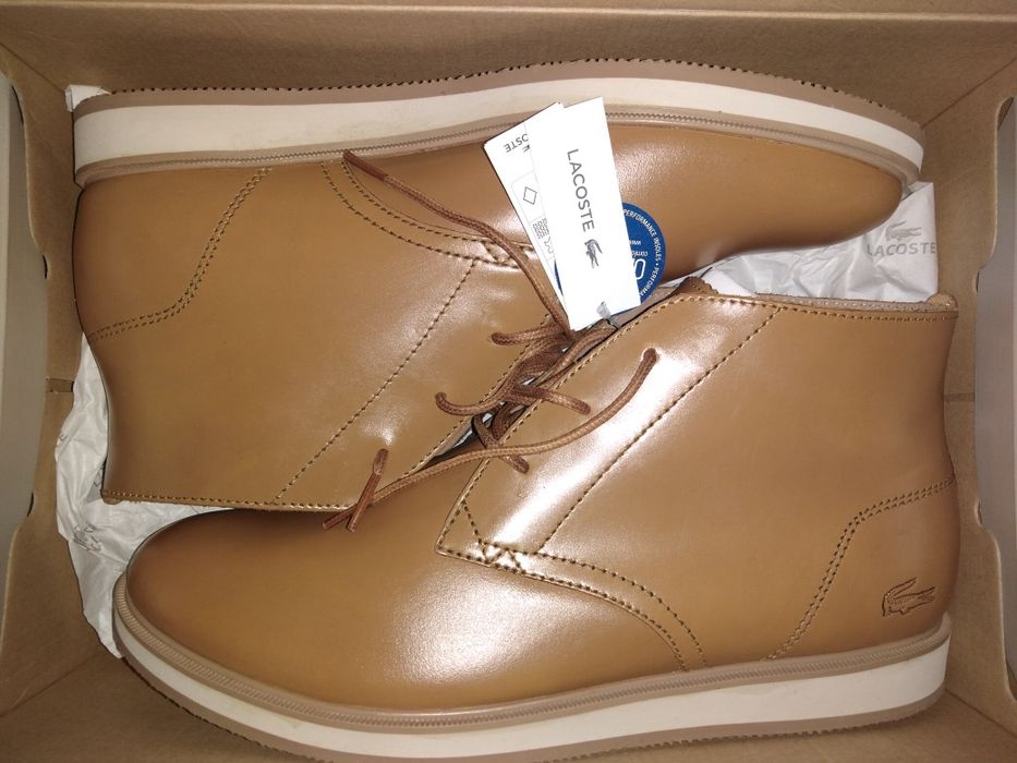 Новые полу-ботинки Lacoste 29см, натуральная кожа. Оригинал.