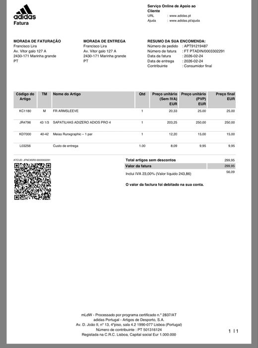 SAPATILHAS ADIZERO ADIOS PRO 4