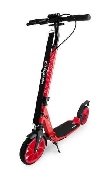 Самокат Maraton Leader Red с амортизаторами и ручным тормозом