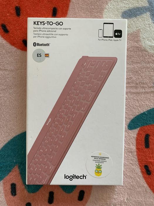 Logitech Keys-To-Go rosa slim ES (Bluetooth)64740676907521121