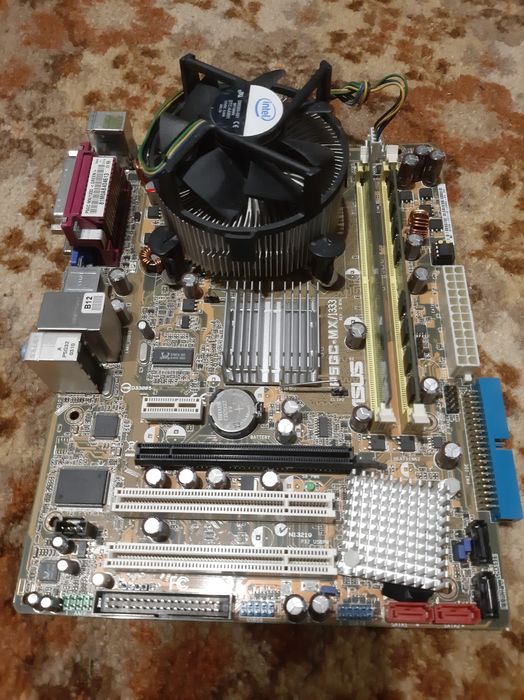 Комплект Asus P5GC-MX+xeon e3110 + 3gb ddr2