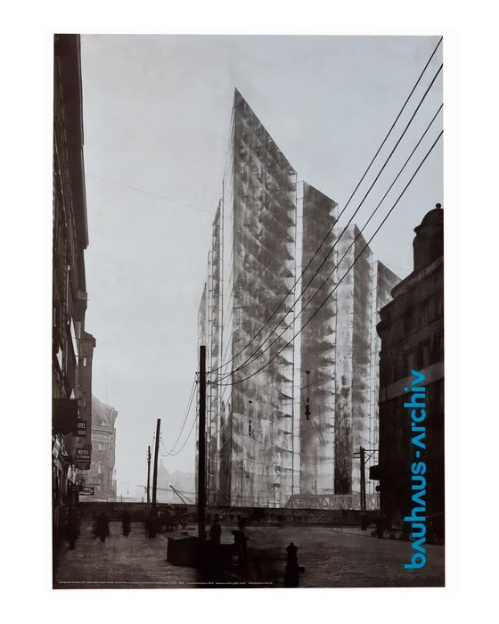 Póster Mies Van der Rohe - Friedrichstrasse, Berlin 1922
