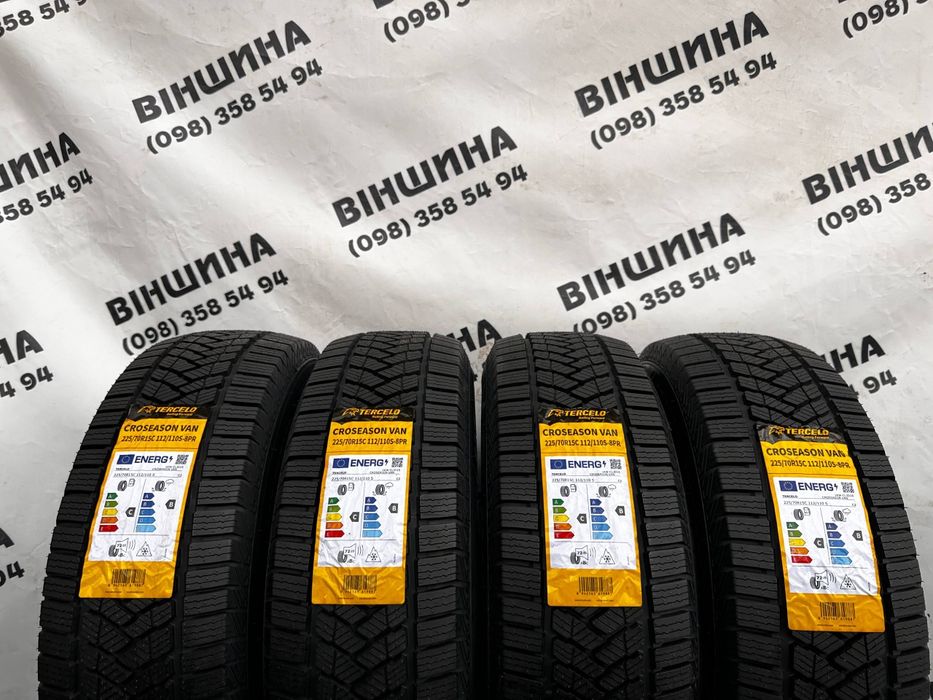 Шини 225/70 R 15C Tercelo Croseason Van. Нові колеса склад.