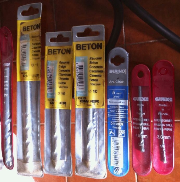 Conjunto de brocas para betao