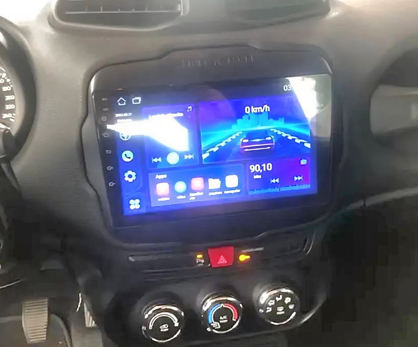 Rádio Jeep Renegade Android 13 com GPS