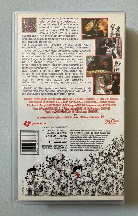 [VHS] 101 Dálmatas: Desta Vez a Magia é Real (não testado)
