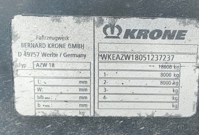 Przyczepa krone 3 strony wywrot 12 ton