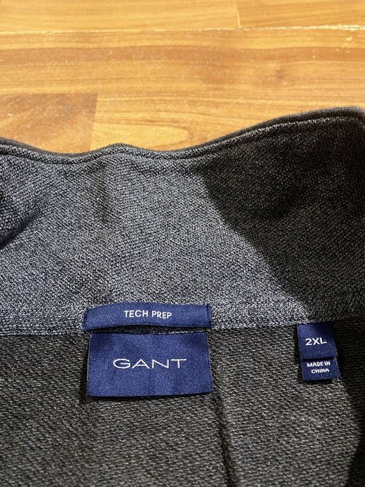 (L-XL) GANT 1/3 Zip кофта с высоким горлом серая зимняя реглан tnf