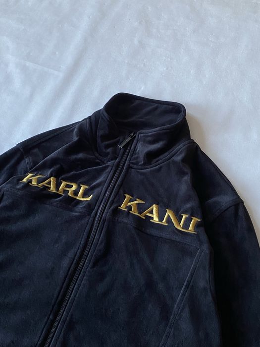 Karl Kani Velour Zip Big Logo зипка велюровая зип кофта карл кани