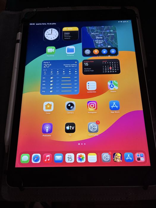 Ipad 9@ geracao usado como novo com pen