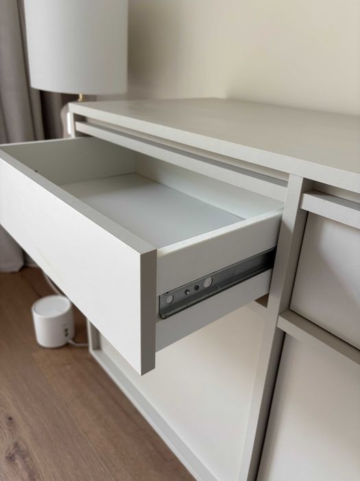 Aparador Selsey 3 portas com gavetas – 154 cm – bege acinzentado