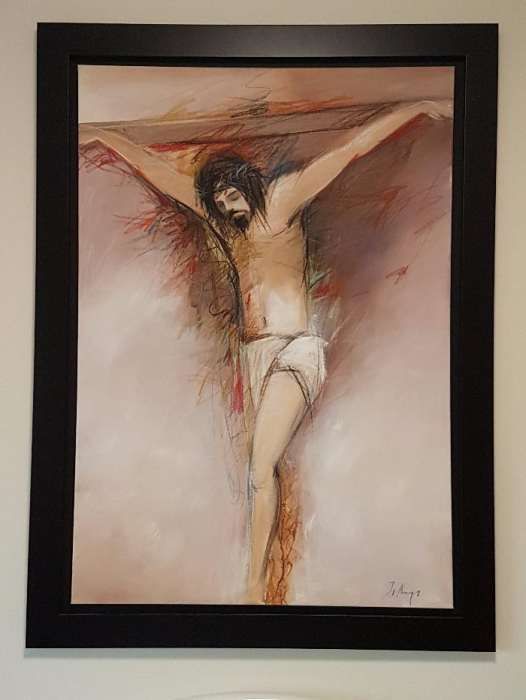 Joana Marques Painting - Original - "Christ on the Cross"