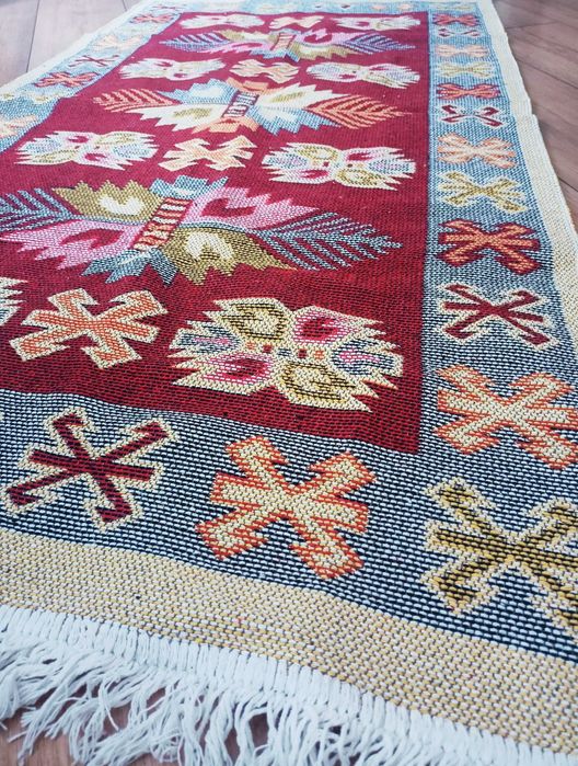 Dywan dywanik dwustronny boho do salonu na balkon korytarz uniwersalny